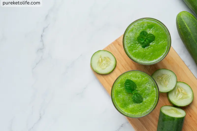 lemon cucumber keto smoothie