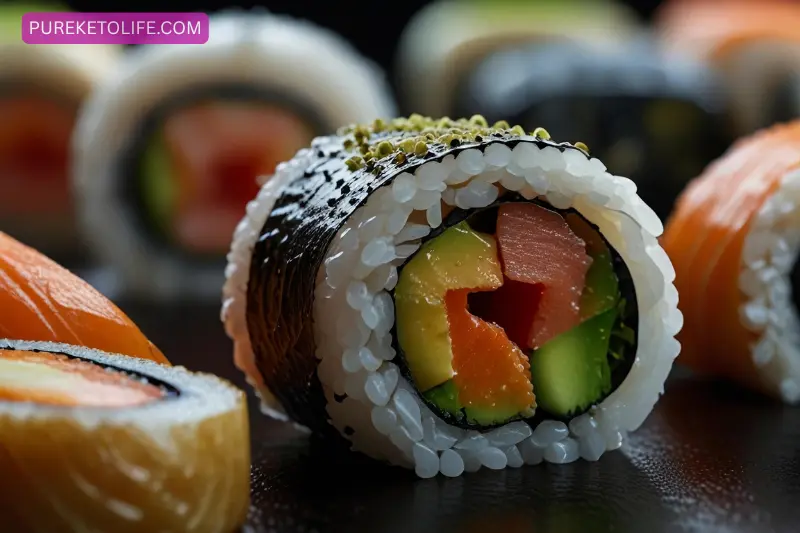 2. choose sashimi over rolls