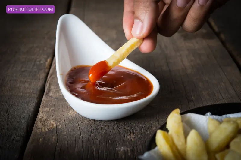 2.replace regular ketchup with sugar-free ketchup