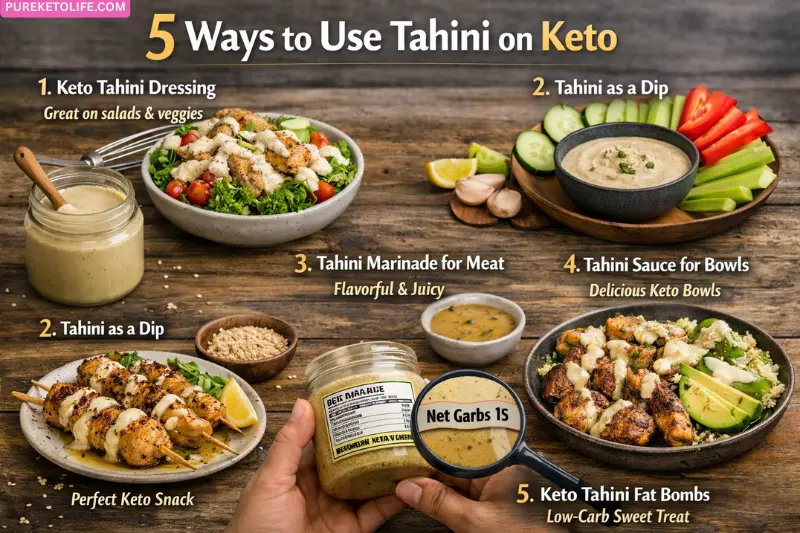 5 easy ways to use tahini on a keto diet