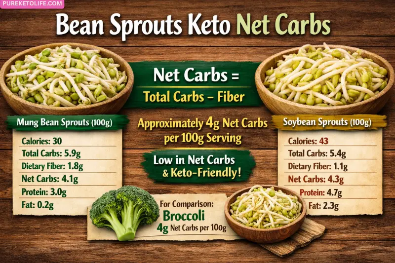 are bean sprouts keto the net carb breakdown