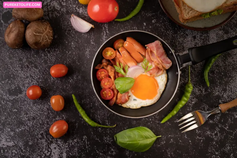 bacon & egg breakfast plate