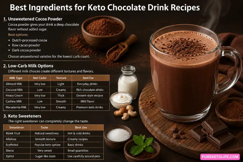 best ingredients for keto chocolate drink recipes