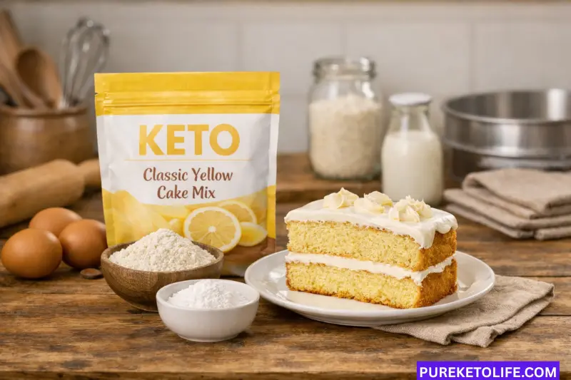 classic yellow keto cake mix