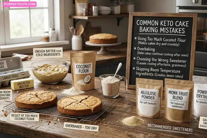 common keto cake baking mistakes