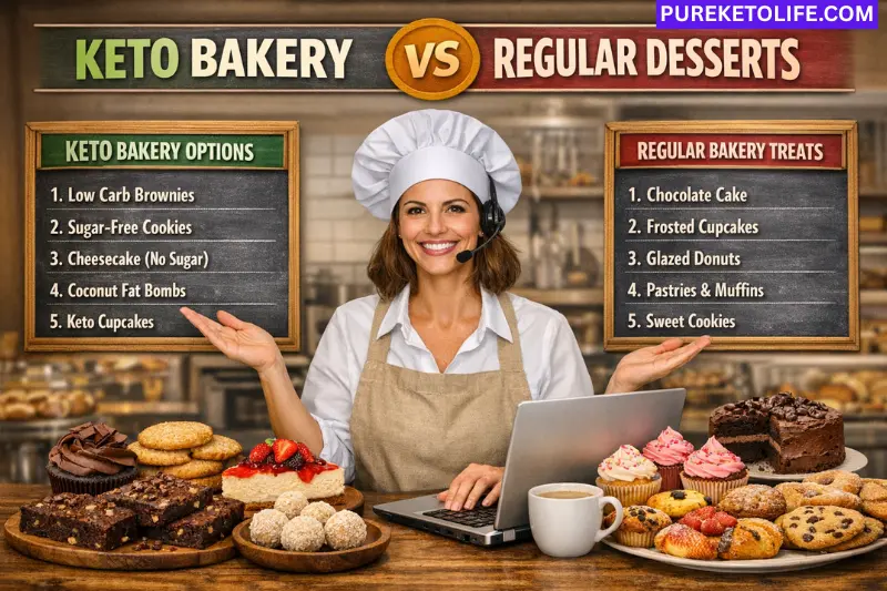 keto bakery vs regular desserts