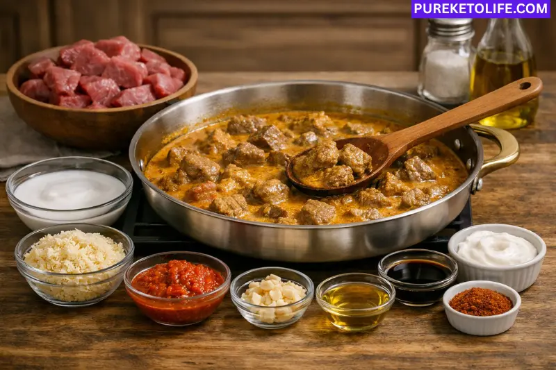 keto coconut curry beef