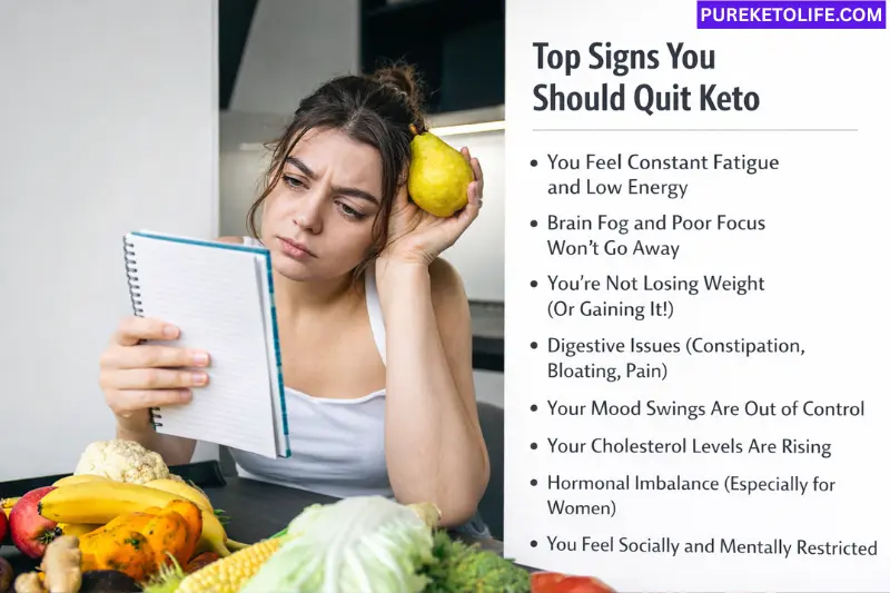 top signs you should quit keto without delay