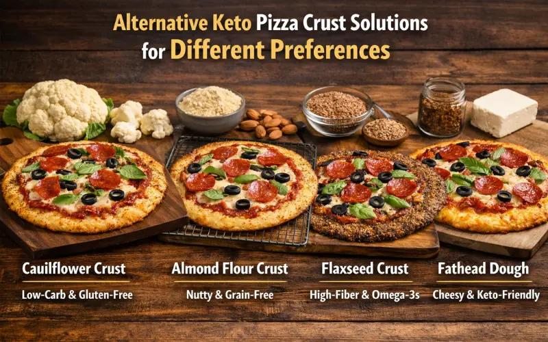 alternative keto pizza crust solutions for different preferences