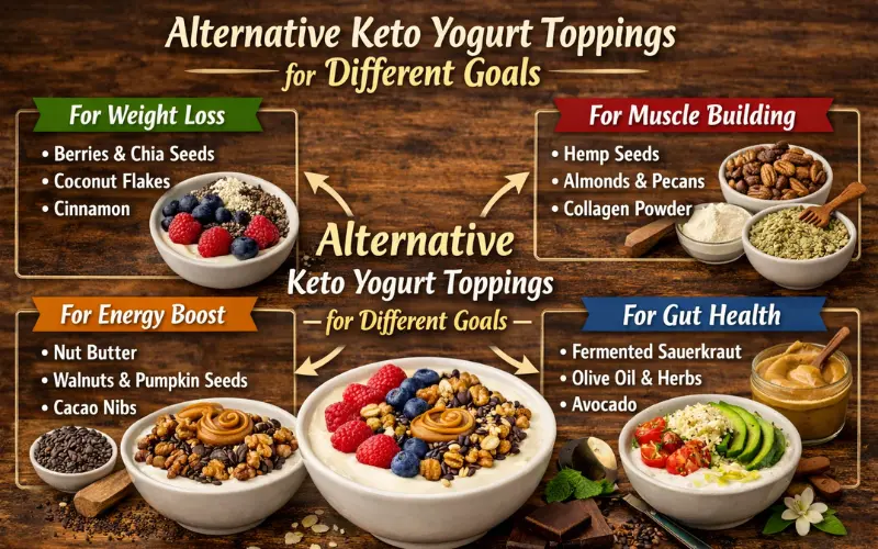alternative keto yogurt toppings for different goals