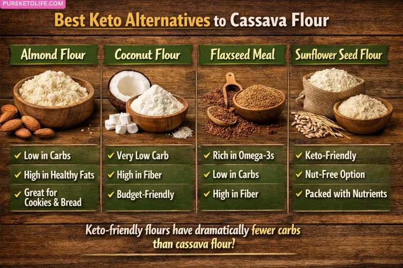 best keto alternatives to cassava flour