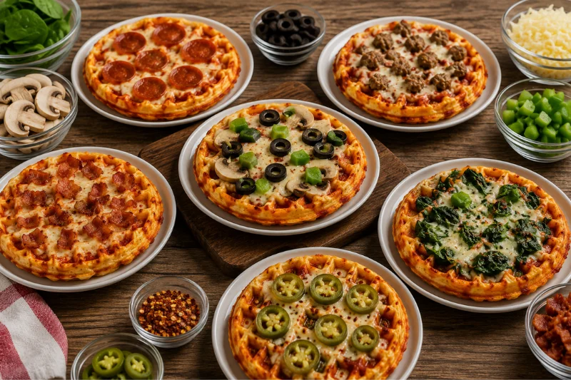 best toppings for keto pizza waffles
