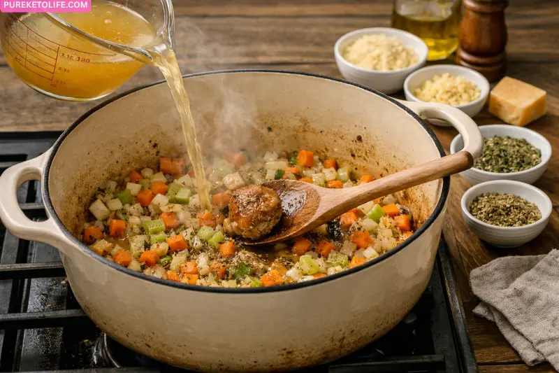 build the broth