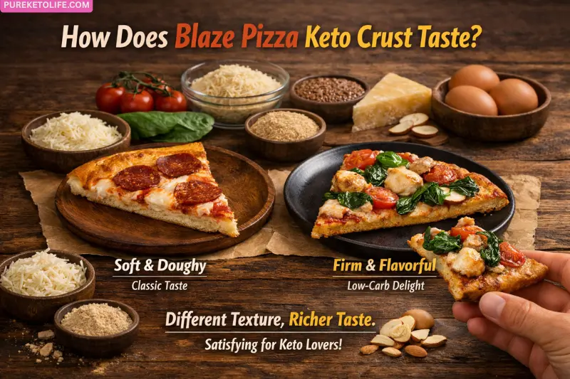 how does blaze pizza keto crust taste
