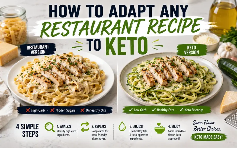 how to adapt any restaurant recipe to keto
