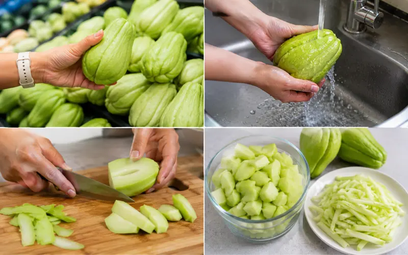 how to select and prepare chayote for keto meals