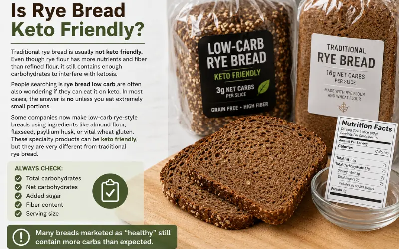 is rye bread keto friendly