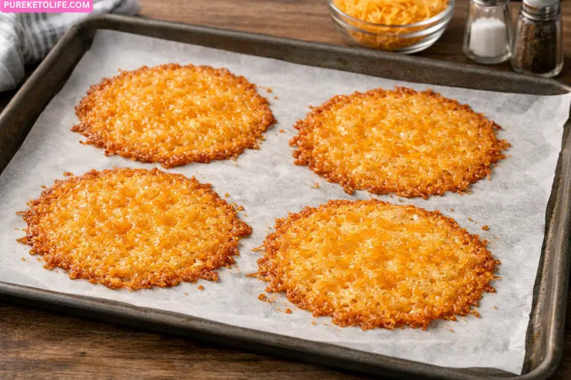 make the cheese crisp shell