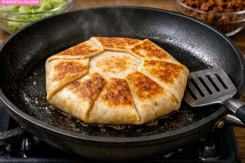 pan-sear the crunchwrap