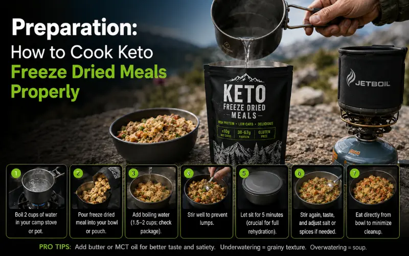 preparation how to cook keto freeze dried meals properly