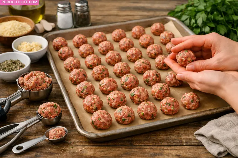 roll the meatballs