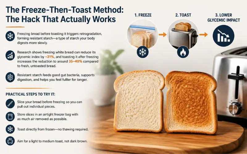 the freeze then toast method
