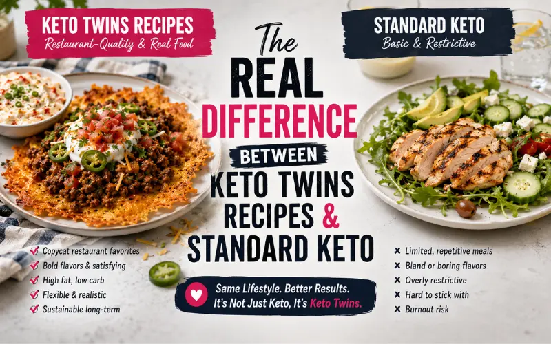 the real difference between keto twins recipes and standard keto