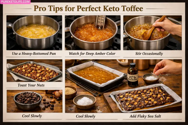 tips for perfect keto toffee