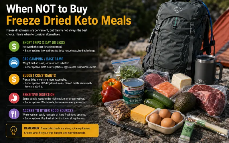 when not to buy freeze dried keto meals