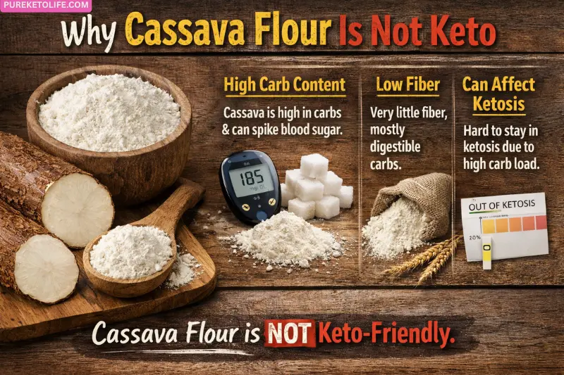 why cassava flour is not keto
