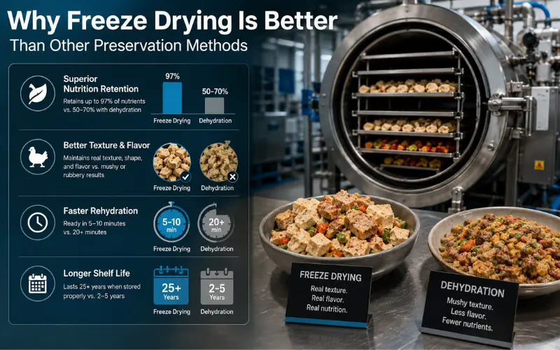 why freeze drying is better than other preservation methods