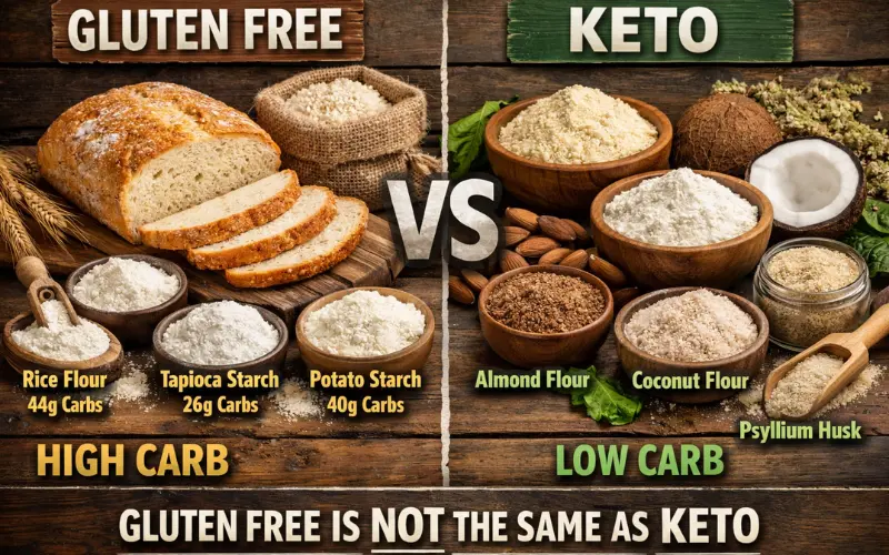 why gluten free and keto are not the same thing