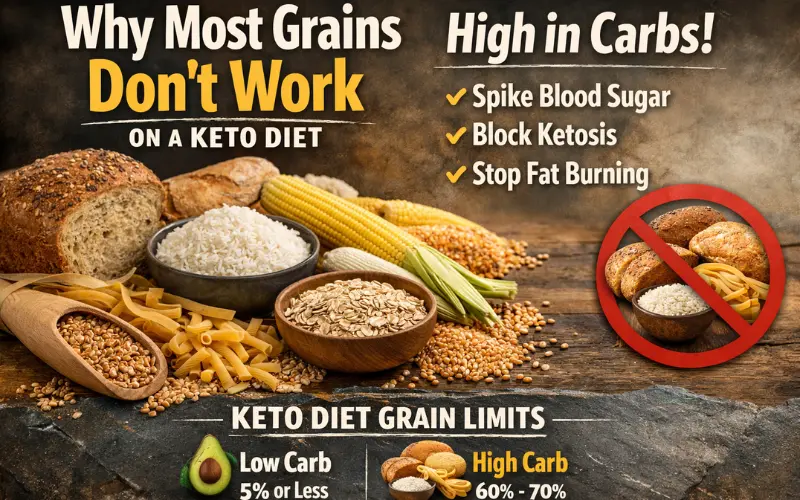 why most grains dont work on a keto diet