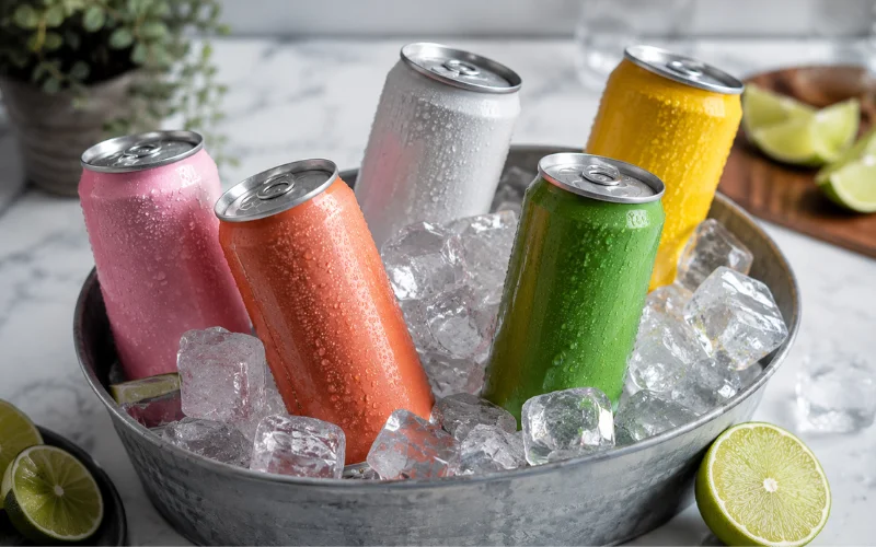 hard seltzers and canned cocktails