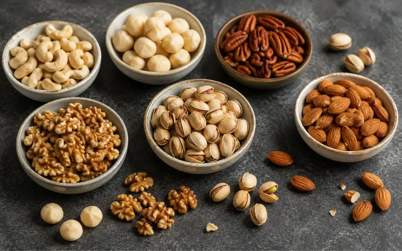pistachios vs other popular keto nuts