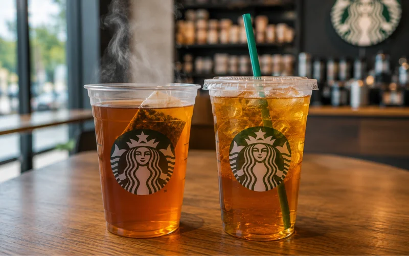 unsweetened tea hot or iced