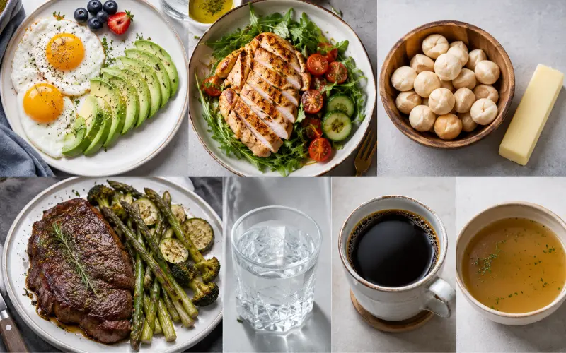 what you eat in a realistic keto day
