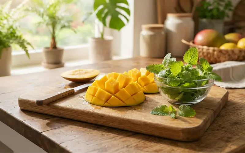 mango or lemon balm extract