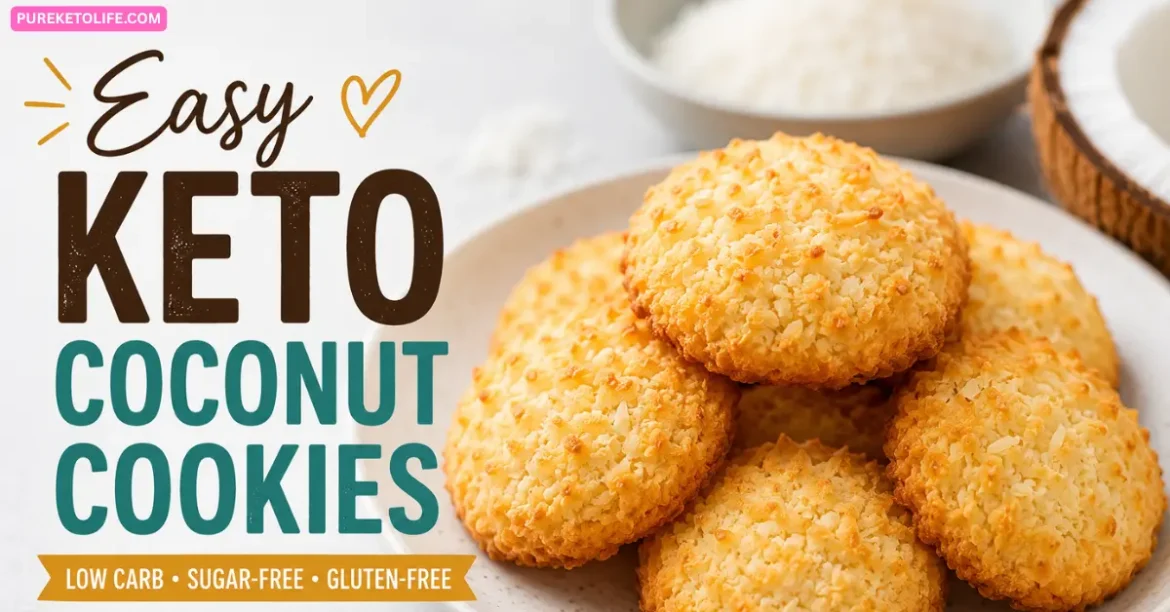 keto coconut cookies easy low carb recipe