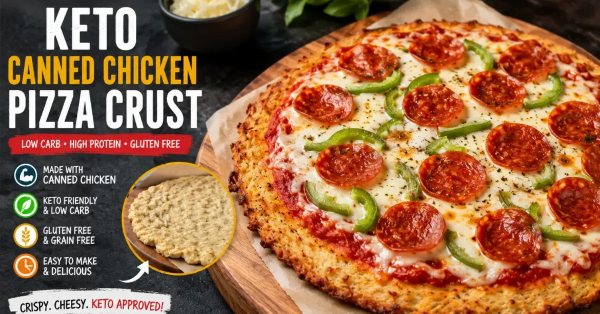keto canned chicken pizza crust recipe 0g carb pizza
