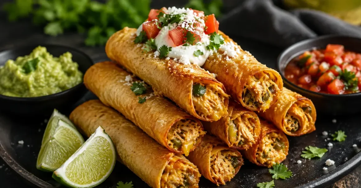 keto chicken taquitos – crispy and low carb 20 min