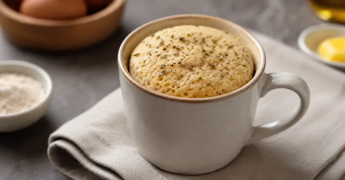 keto bread in a mug